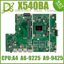 Motherboard Kefu X540BP Notebook Mainboard Mainboard voor ASUS X540B A540 X540BA LAPTOP MOEDER BORD MET AMD A69225 A99425 CPU 100% Test OK