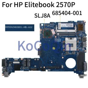 Moederbord kocoqin laptop moederbord voor HP EliteBook 2570P Mainboard 685404001 685404501 6050A2483801MAA02 SLJ8A