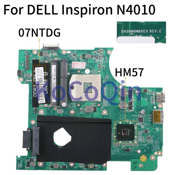 Carte mère Kocoqin ordinateur portable carte mère pour Dell Inspiron 14r N4010 Boîte principale CN07NTDG 07NTDG DA0UM8MB6E0 HM57