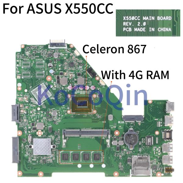 Placa base kocoqin portátil portátil para ASUS X550CA X550CC X550CL R510C Y581C X550C X550 Parrilmor