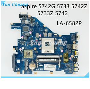 Carte mère LA6582P pour Acer Aspire 5742G 5733 5742Z 5733Z 5742 NV55C Ordinateur Motherboard MBRJY02002 PEW71 LA6582P HM55 DDR3 100% testé OK