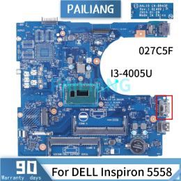 Motherboard Lab843p pour Dell Inspiron 5458 5558 5758 ALPORTOP Motherboard AAL10 I34005U CN027C5F 027C5F 27C5F DDR3 NOTOB