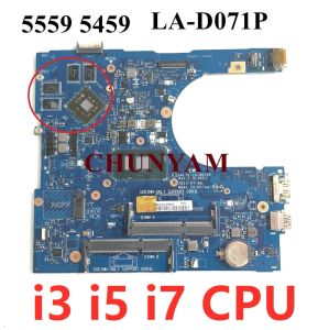 Carte mère LAD071P I3 I5 I7 + R5 M335 Carte graphique pour Dell Inspiron 5559 5759 5459 Branche mère d'ordinateur portable 677GT 3JXDM PX6JH CY