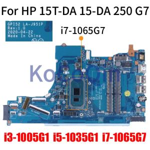 Carte mère LAJ951P pour HP 15TDA 15DA 250 G7 NOTAGE ENFORME EN BARDE M17756601 M17755601 GPI52 LAJ951P I3 I5 I710th Gen Ordinateur Mother Board