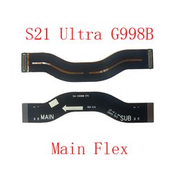 Connecteur de carte principale de la carte mère pour Samsung Galaxy S21 / Plus / Ultra / Fe S21FE G990U G991 G996 G998 B U Affichage LCD Câble USB Flex