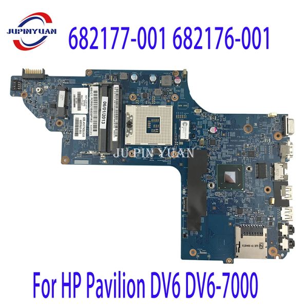 Placa base principal 682177001 682176001 682177001 Para HP Pavilion DV6 DV67000 Papelera de laptop 112762 HM77 100% probado