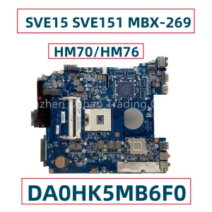 Moederbord MBX269 voor Sony Vaio Sve15 SVE151 Laptop Moederbord DA0HK5MB6F0 A1892852A A1892857A A1883850A met HM70 HM76 DDR3 volledig getest