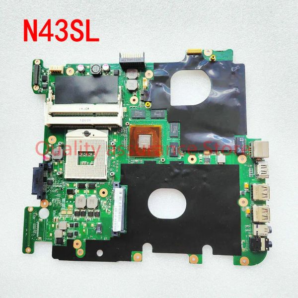 Placa base N43SL PRINTO REV: 2.0 para ASUS N43S N43SM N43SL Laptop Motherboard GT540M/1GM Notebook N12PGSA1 HM65 DDR3