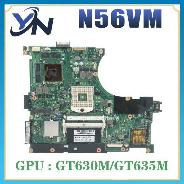 Placa base N56VM Laptop placa base para ASUS N56VJ N56V N56VV N56VZ N56VB Rev 2.0 2.3 Notebook Parrilboard GT630M/GT635M/2GB 100% Trabajo