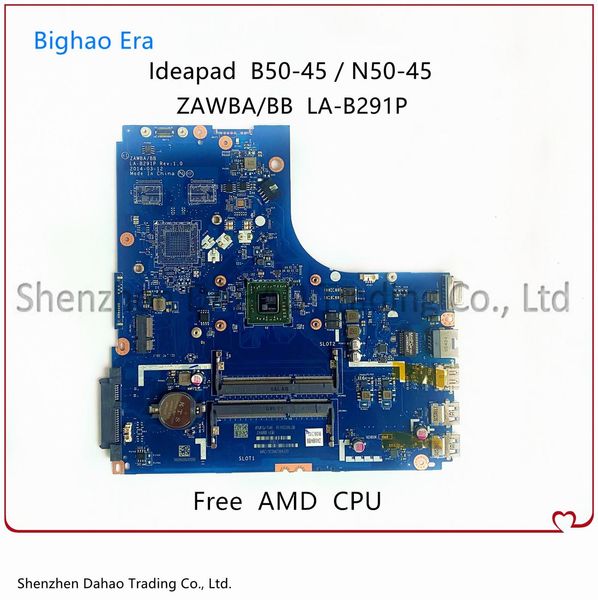 Placa base (nueva placa) para Lenovo IdeaPad B5045 N5045 Laptop Motherboard Zawba/BB Lab291p con AMD E1 CPU DDR3 5B20G3723 Totalmente probado