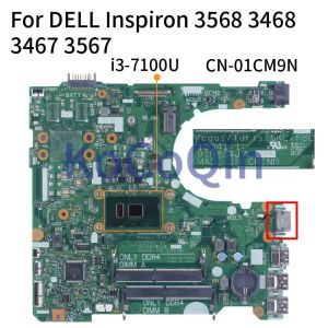 Carte mère nouvelle pour Dell Inspiron 3568 3468 3467 3567 I37100U Branche-ordinateur Board Main 01CM9N 153411 SR2ZW DDR4 ATTENDE MONDE MOTHER