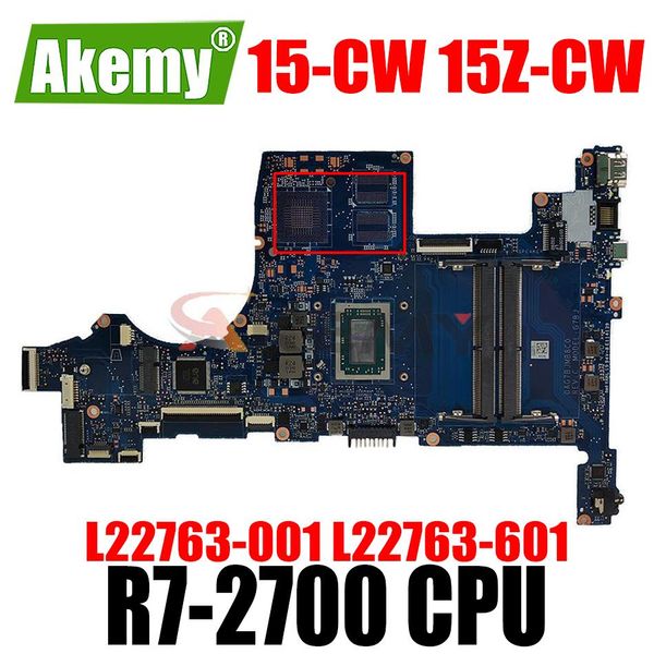 Carte mère nouvelle pour HP Pavillion 15CW TPNQ210 ordinateur portable Carte mère Contexte Main R3 R5 R7 AMD CPU DDR4 G7BJ DAG7BJMB8C0