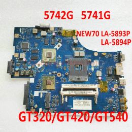 Placa base New71 LA5893p para Acer 5742 5742G 5741G Notebook LA5891P LA5894P MBWUV02001 MB.WUV02.001 PORTADOR DE LA PAPTOP