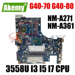 Moederbord NMA271 NMA361 Moederbord voor Lenovo IdeaPad G4070 G4080 Laptop Mainboard 2GB GPU 3558U I3 I5 I5 I7 4e Gen CPU