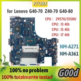 Moederbord NMA271/NMA361 Moederbord. Voor Lenovo G4070 Z4070 G4080 Laptop Motherboard.CPU 2957/3558/I3 I5 I5 I7 I7 DDR3 100% Testwerk OK