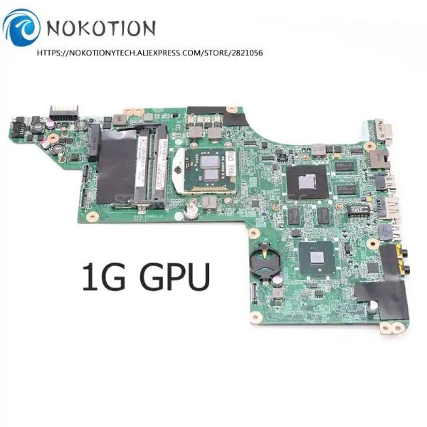 Motorboard Nokotion 615308001 630981001 para HP Pavilion DV7 DV7T DV74000 PORTADOR DE LA PAPTOP HM55 DDR3 HD5650M 1GB CPU gratis