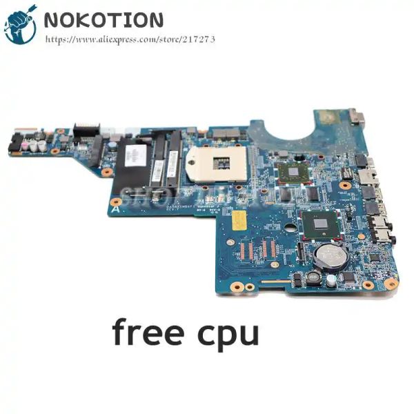 Nokotion de la carte mère pour HP Pavilion CQ42 G42 G62 CQ62 OPTOP MARROTOD HM55 DDR3 HD5470 GPU 615578001 595183001 631596001 DA0AX1MB6H0