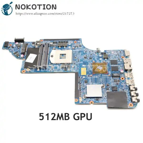 Nokotion de la carte mère pour HP Pavilion DV7 DV76000 ordinateur portable HM65 DDR3 512MB GPU 659093001 659094001 639390001 665987001