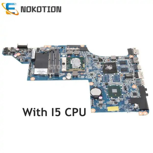 Nokotion de la carte mère pour HP Pavilion DV74000 DV7 PRÉDUITE MARRADE 512 Mo avec i5 CPU 609787001 630985001 605319001 DA0LX6MB6H1