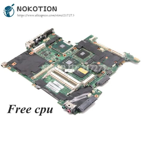 Placa base Nokotion para Lenovo ThinkPad T400 R400 Motor de la computadora portátil de 14 pulgadas 63Y1187 42W8127 60Y3749 Parrilón principal Ddr3 HD 3470 CPU gratis