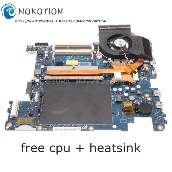 Motorboard Nokotion para la computadora portátil Samsung Fit para R425 R423 AMD Parrinboard DDR3 CPU gratuito + disipador de calor + GeForce 310M