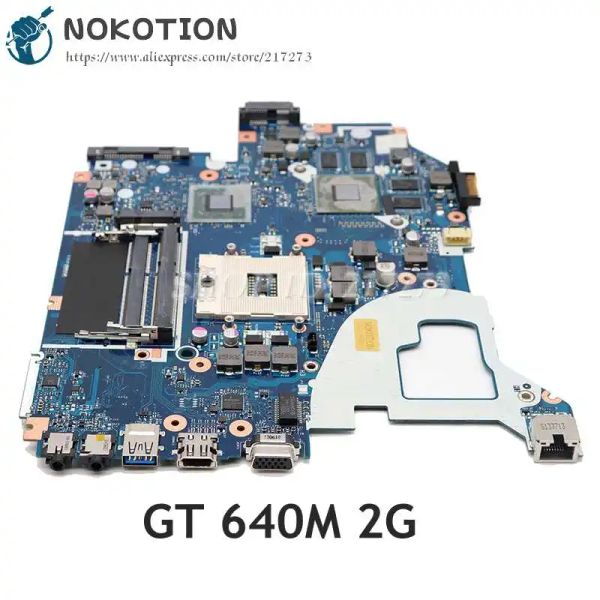 Placa base Nokotion nb.rzp11.001 placa base para Acer Aspire E1571G V3571 V3571G Tablero principal NBRZP11001 Q5WVH LA7912P GT640M 2GB