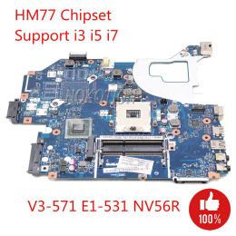 Moederbord nokotion Q5WV1 LA7912P laptop moederbord voor Acer NV56R E1571 V3571 HM77 GMA HD 4000 DDR3 NBC0A11001 Ondersteuning I3 I5 i7