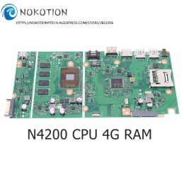 Carte mère Nokotion x541na Carte principale Rev 2.1 pour ASUS Vivobook Max D541N X541NA X541N A541N Ordinateur Motorard N4200 CPU 4G RAM