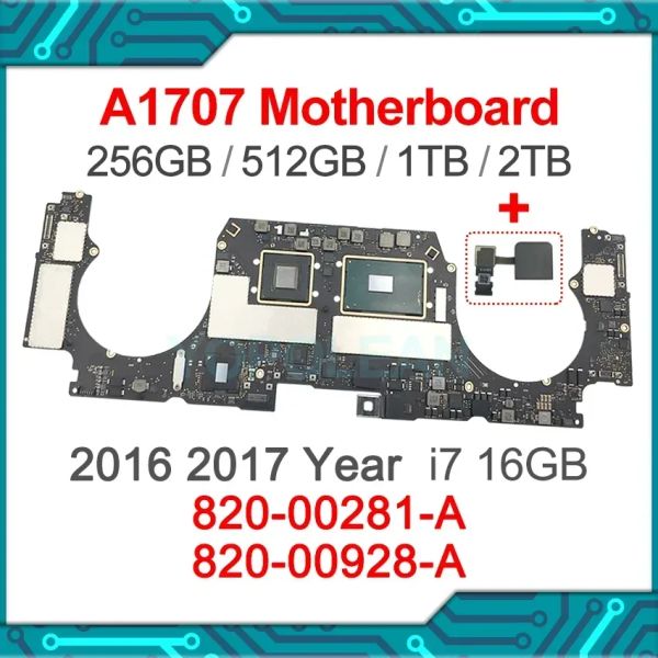 Carte mère originale A1707 Carte mère pour MacBook Pro Retina 15 