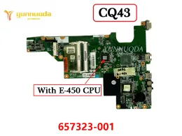 Placa base original para HP CQ43 CQ57 CQ435 Motor de la computadora portátil con E450 CPU 657323001 DDR3 100% Probado envío gratis