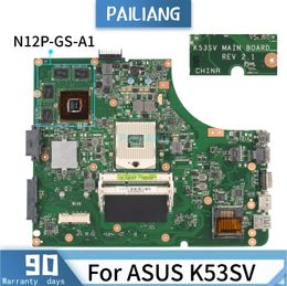Moederbord pailiang laptop moederbord voor ASUS K53SV Rev 2.1 Mainboard Core HM65 N12PGSA1 getest