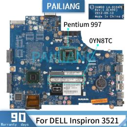 Carte mère Pentium 997 pour Dell Inspiron 3521 ordinateur portable carte mère CN0YN8TC 0YN8TC LA9104P SR0V5 DDR3 NOTAGE ENFORME MAIN