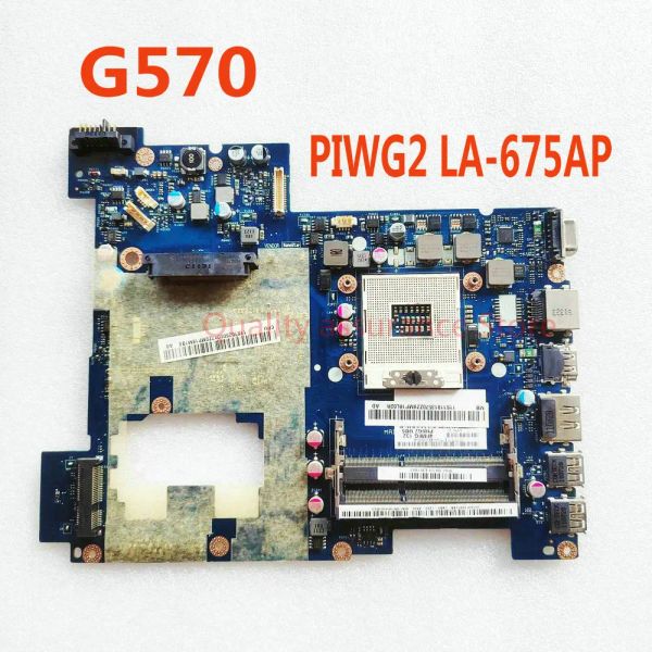Carte mère PIWG2 LA675AP pour Lenovo G570 ordinateur portable Motherboard LA675AP Board Main HM65 PGA989 DDR3 100% testé