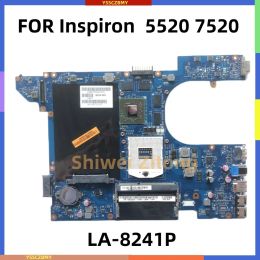 Carte mère QCL00 LA8241P pour Dell Inspiron 15R 5520 7520 Lipte-carte mère CN04P57C 04P57C SLJ8E HM76 avec HD7600 HD7730 1G 2G GPU