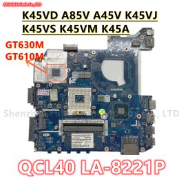 Moederbord QCL40 La8221P voor ASUS K45VD A85V A45V K45VJ K45VS K45VM K45A Laptop Motherboard met GT610M GT630M GPU HM76 100% Work