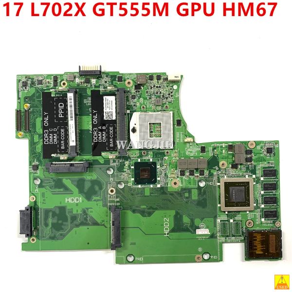 Carte mère rénovée pour Dell XPS 17 L702X ordinateur portable GT555M GPU HM67 avec CN0P4N30 0P4N30 P4N30 DAGM7MB1AE0 100% entièrement testé entièrement testé