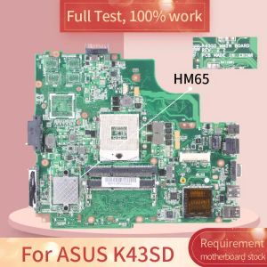 Carte mère Rev2.2 pour ASUS K43SD Notebook Motherboard K43E A43E P43E HM65 DDR3 OPRODUCTEMENT ENVOIR TEST FULL TEST 100%