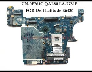 Carte mère Stonetaskin a utilisé CN0F761C pour Dell Inspiron E6430 pour ordinateur portable F761C QAL80 LA7781P SLJ8A HM77 PGA989 DDR3 entièrement testé