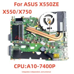 Carte mère adaptée à la carte mère de la carte mère ASUS X550ZE X550 / X750 avec AM740 CPU Integrated indépendant et universel à 100% Testé entièrement