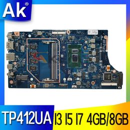 Moederbord TP412UA laptop moederbord voor asus vivobook flip 14 TP412 TP412U TP412UAF MACHTERBOARD MET I3 I5 I5 I78550U 4 GB of 8 GB 100% Test OK