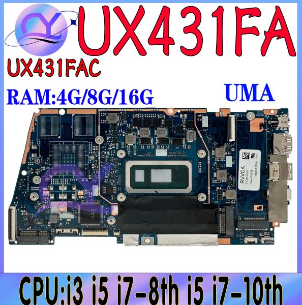 Carte mère UX431fa Boîte principale pour Asus ZenBook UX431FAC UX431FN UX431F X431FA OPRODUCTE