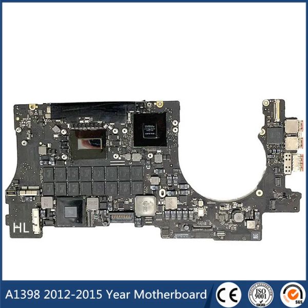 Placa base al por mayor A1398 2012 2013 2014 2015 año placa base para la placa base para MacBook Pro Retina 15 