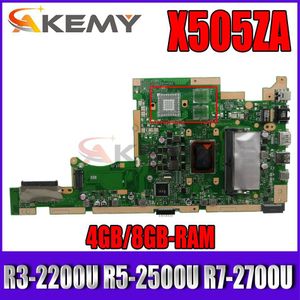 Carte mère X505ZA Boîte principale pour ASUS X505Z A580Z A505Z K550A Branche mère d'ordinateur portable avec R32200U R52500U R72700U 4GB / 8GBRAM 100%