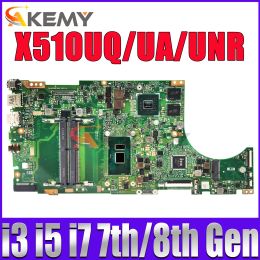 Moederbord X510UQ Mainboard VivoBook 15 X510un X510UA X510UNR X510UF F510U VM510UA X510UR S510UN S5100U LAPTOP MOEDERBOUD I3 I5 I5 I7 CPU