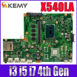 Carte mère X540LA Branche mère pour ordinateur portable pour ASUS X540LJ X540L F540L X540 Note de carnet Board Main I3 i5 i7 4th 5th Gen CPU 0GB 4GB RAM 100% Test