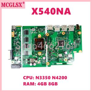 Carte mère X540NA avec N3350 N4200 CPU 4GB 8GBRAM BORD MAIN MANDE pour ASUS X540 X540N X540NA R540N D540NA