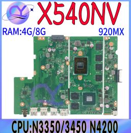 Carte mère X540NV Boîte principale X540N D540NV F540NV A540NV R540NV X580NV APPORTOP MARRODE N3350 N3450 / N4200 920MX / V2G RAM4G / 8G Test 100% OK