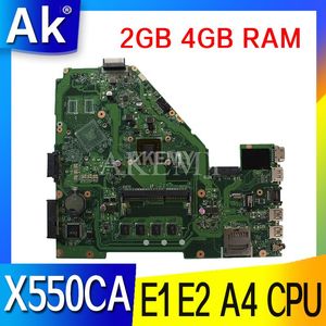 Carte mère X550CA Branche-ordinateur Contexte E1 E2 A4 CPU 2GB 4 Go RAM pour ASUS X550CA X550CC Y581C X550CL R510C X550C