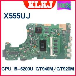 Moederbord X555UJ Mainboard voor ASUS X555UF X555UQ X555UB F555U K555U LAPTOP MOEDER BORD W/I76500 I56200 I36100 4GRAM GT940M GT920M