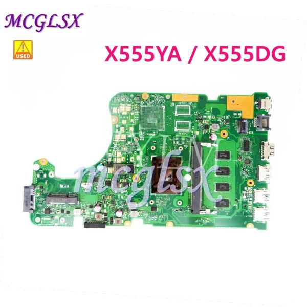 Carte mère X555YA E1 / A6 CPU 4GB RAM Board Main Rev2.0 pour ASUS X555Y X555 X555YI X555DG A555D X555D Test de carte mère d'ordinateur portable 100% OK Utilisé